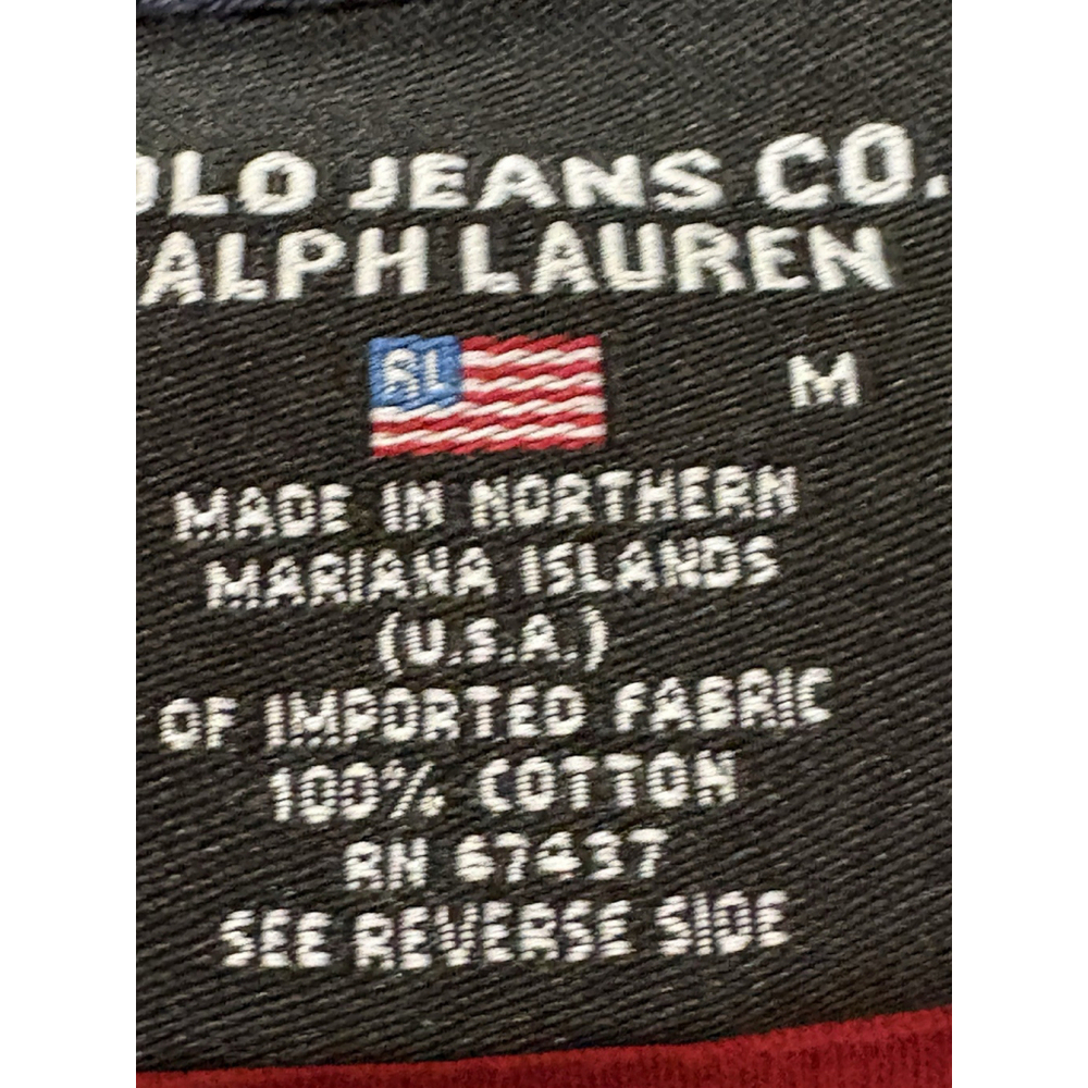 Ralph Lauren Polo Jeans Co. Red 3/4 Sleeve Tee Shirt Women’s M Y2K - Picture 7 of 9
